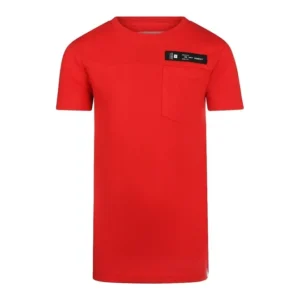 T-shirt Rossa con taschino